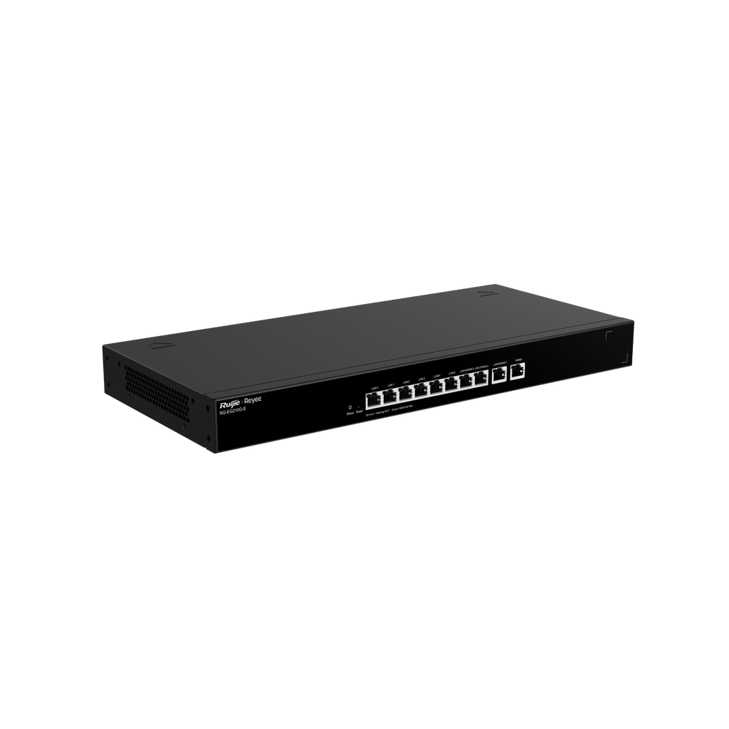 10-Port Gigabit Cloud Managed Gataway, 10 Gigabit Ethernet connection Ports, support up to 4 WAN ports, Max 200 concurrent users, 1Gbps.