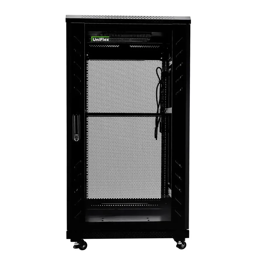 UniFlex Floor Standing Rack 37U 600*800mm with 4-fans and side locks