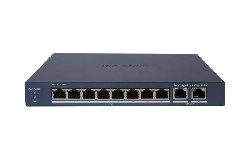 HIKVISION, 8 Port Gigabit Smart POE Switch
