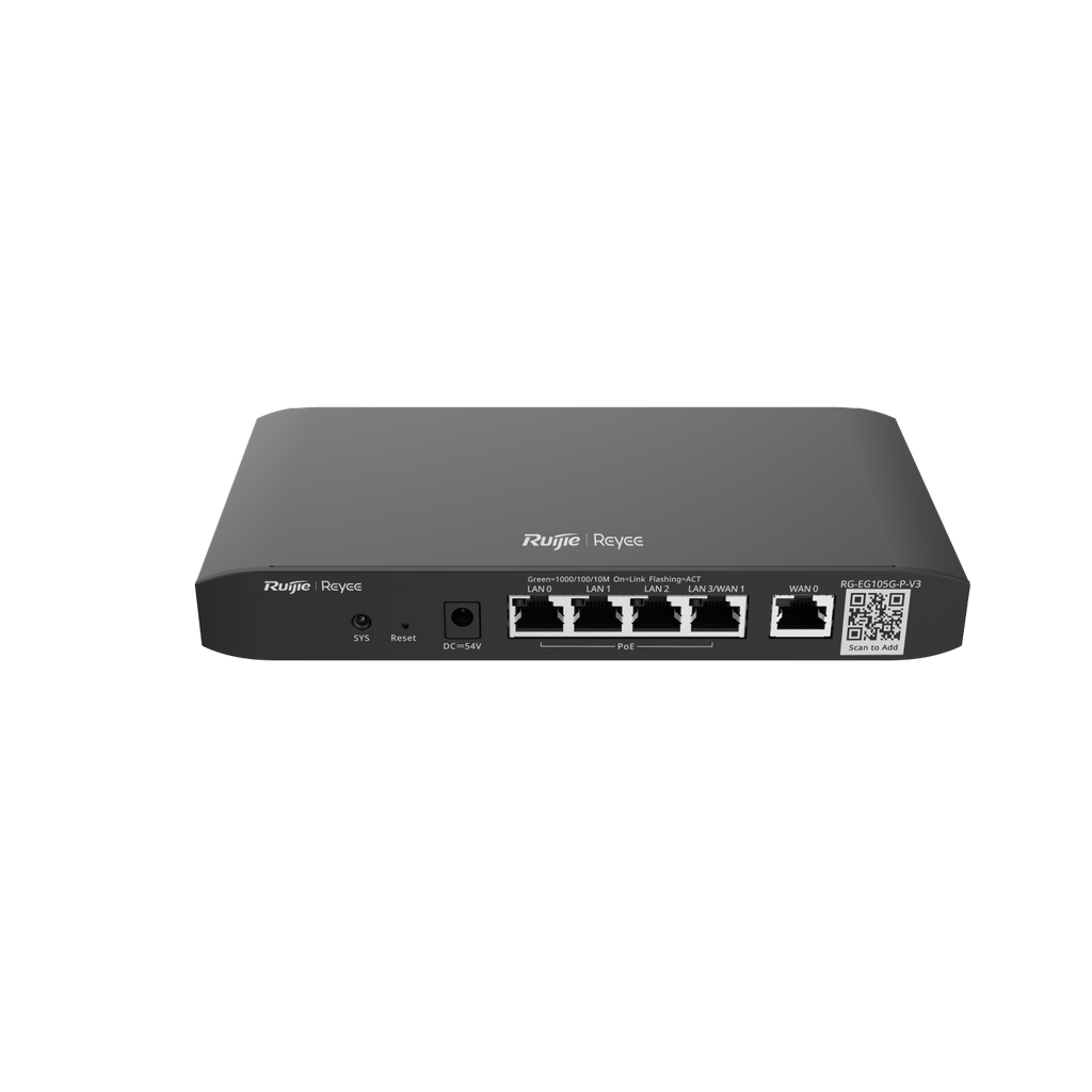RG-EG105G-P-V3 Reyee Cloud Managed PoE Router