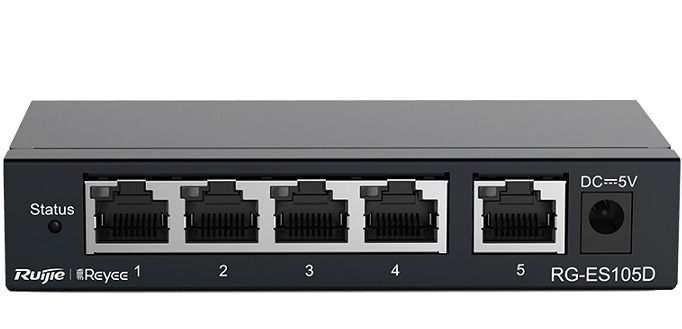 Reyee 5-Port 100Mbps Switch with Lifetime Cloud