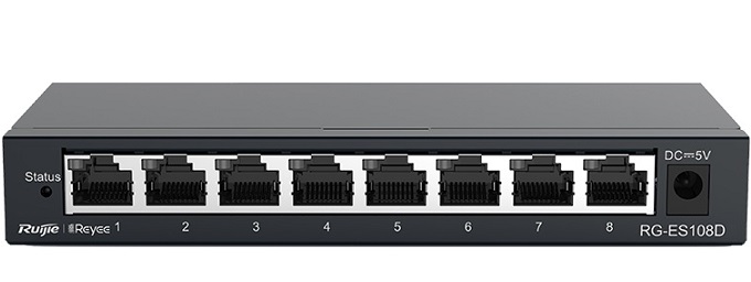 Reyee 8-Port 100Mbps Switch with Lifetime Cloud