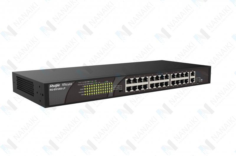 Ruijie RG-ES126S-LP 24-Port Unmanaged POE Switch