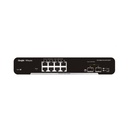 8-Port Gigabit L2 Managed Switch, 8 Gigabit RJ45 Ports,2 SFP Slots, Desktop Steel Case
