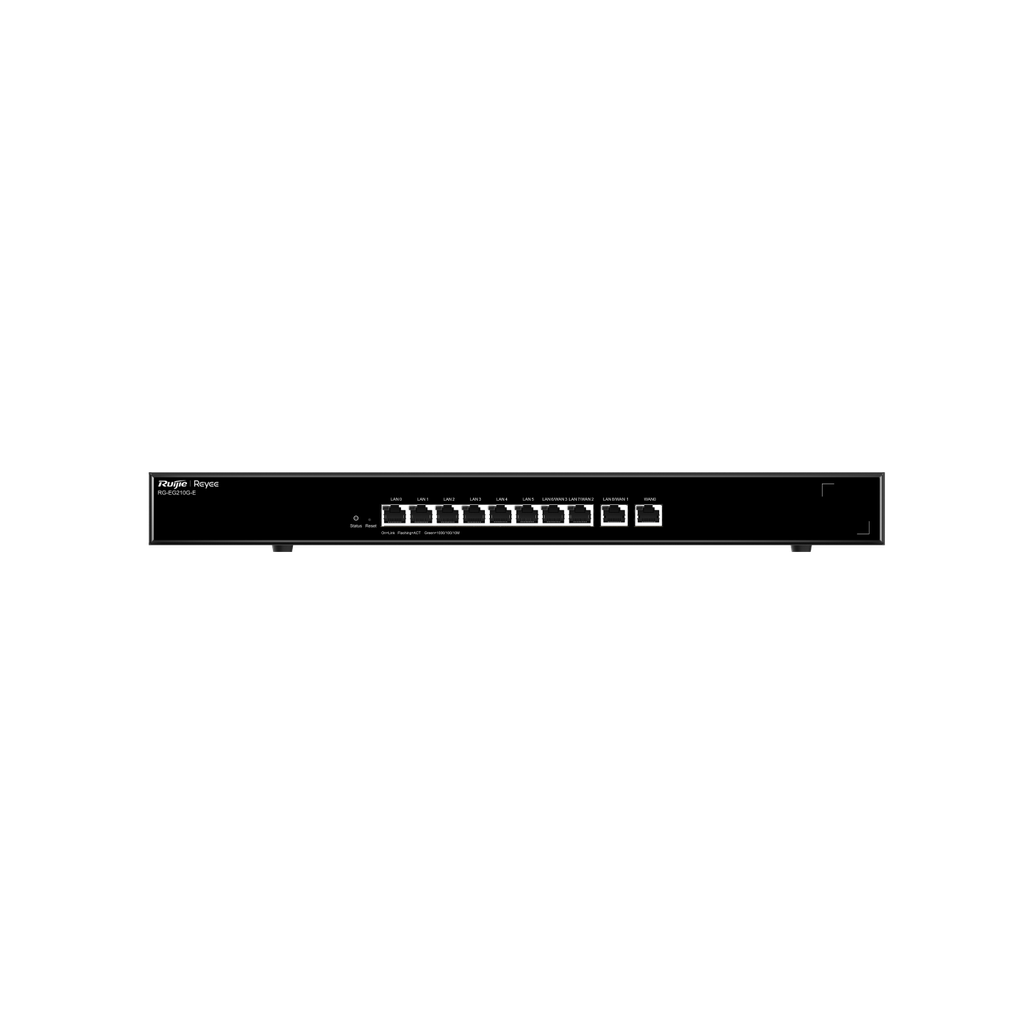 10-Port Gigabit Cloud Managed Gataway, 10 Gigabit Ethernet connection Ports, support up to 4 WAN ports, Max 200 concurrent users, 1Gbps.