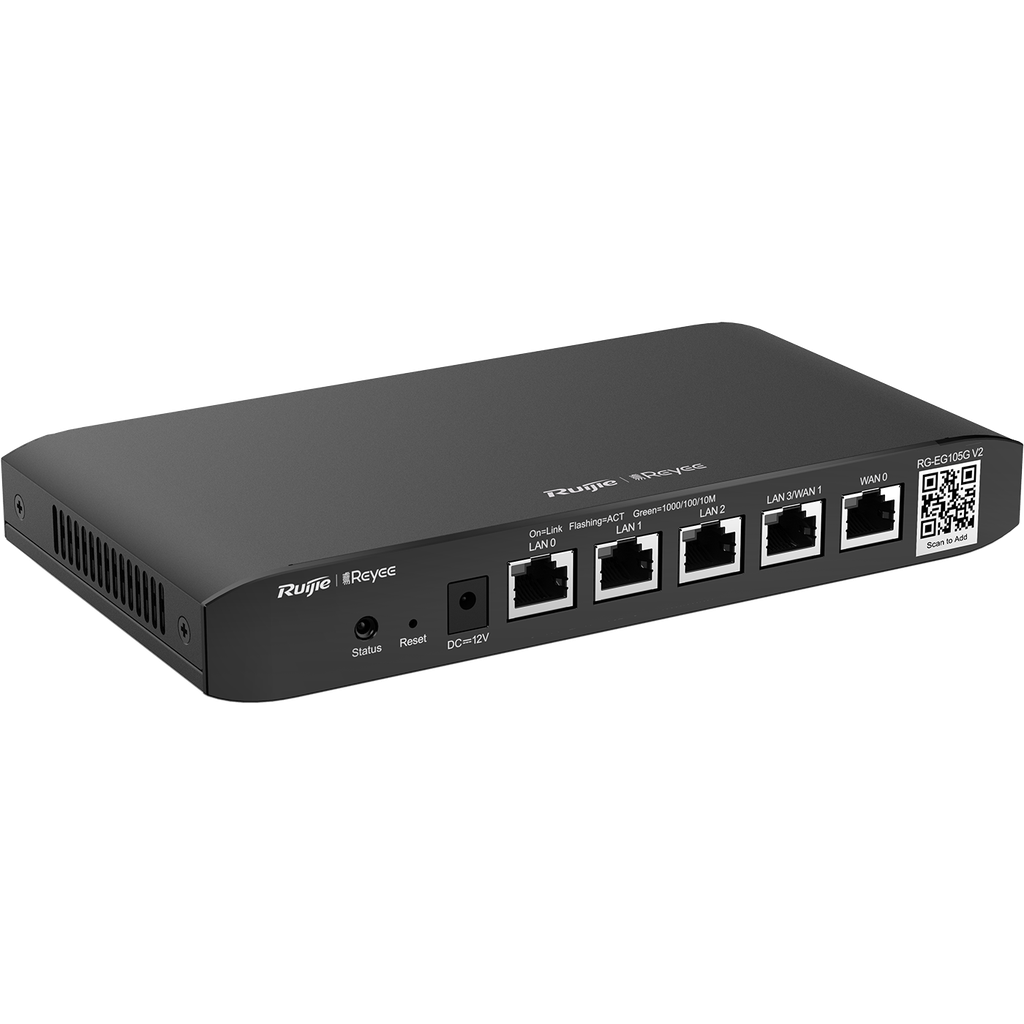 Reyee 5-Port Gigabit Router with Dual-Line Integration and Lifetime Cloud