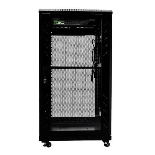 UniFlex Floor Standing Rack 37U 600*800mm with 4-fans and side locks