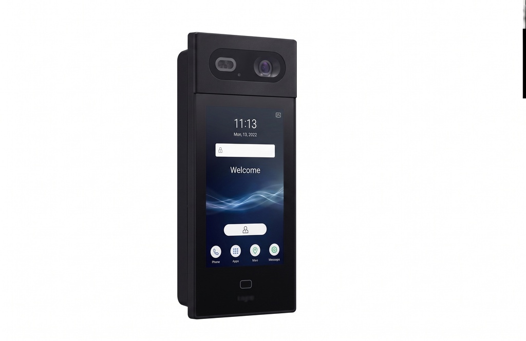 Outdoor Intercom Station for Building with 8: capacitive touch screen and facial recognition integration with Smart Home Screen