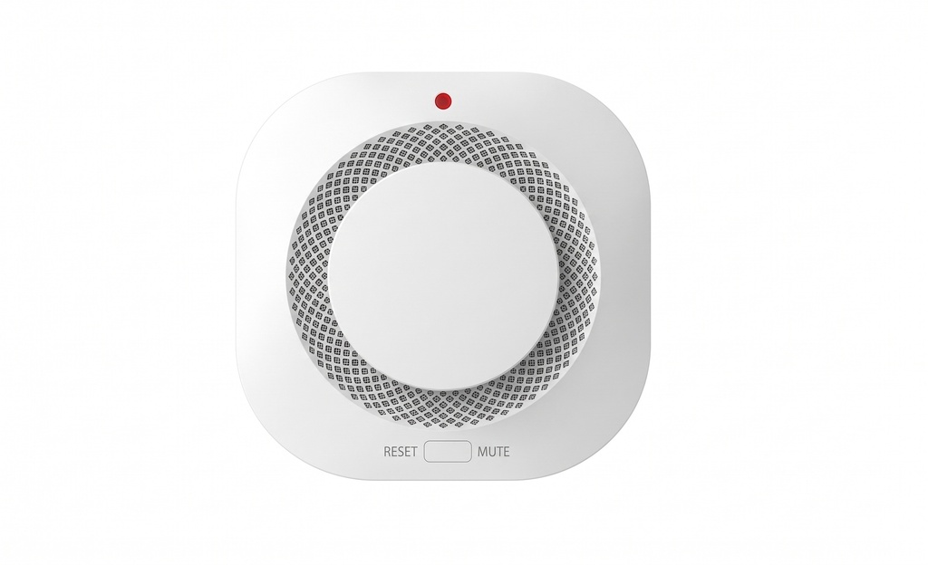 Smart Smoke alarm sensor with 2 pcs AA batteries, Zigbee