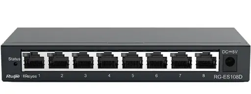 8-Port Gigabit unmanaged Switch, 8 Gigabit RJ45 Ports ,Steel Case