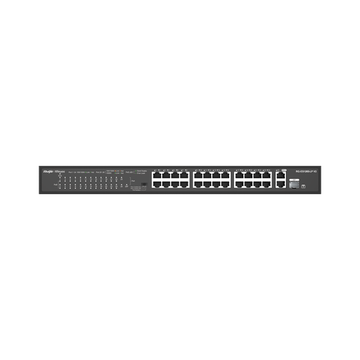 24-Port 10/100Mbps Switch with 2 Gigabit PoE Ports