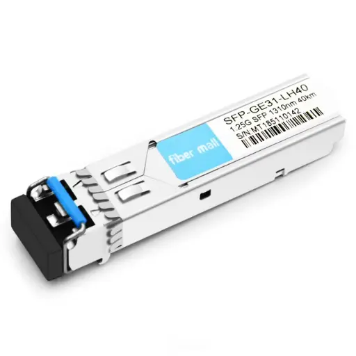 1000BASE-LH, SFP Transceiver, SM (1310nm, 40km, LC).
