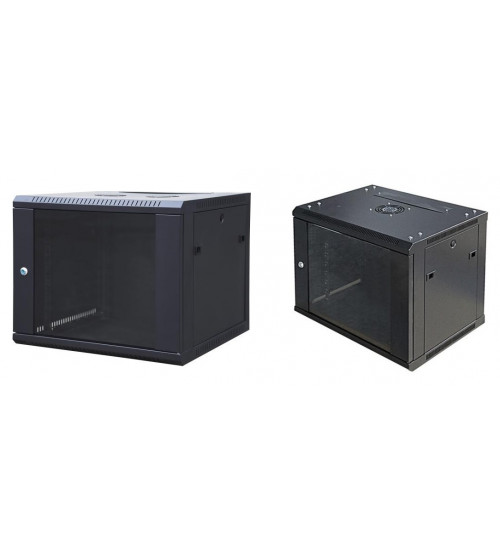 كابينة خارجية بمروحة Outdoor Cabinet 6U Rack height 600 X 600 Fan-Shelf